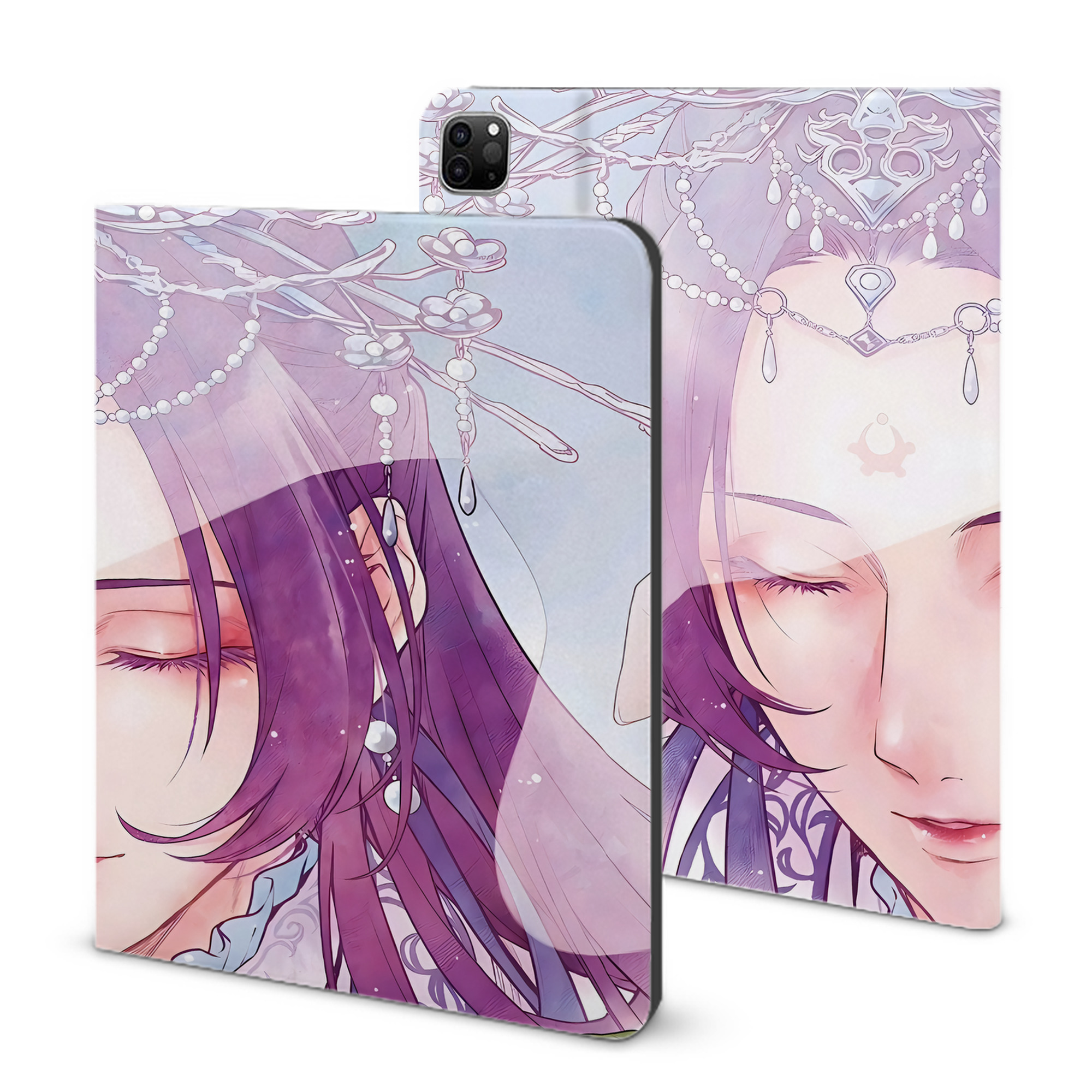 （画像用） 薬屋のひとりごと The Apothecary Diaries IPad ケース ブック型 PUレザー TPU 耐衝撃 軽量 薄型 ペン収納なし 全面保護 IPad 各モデル対応
